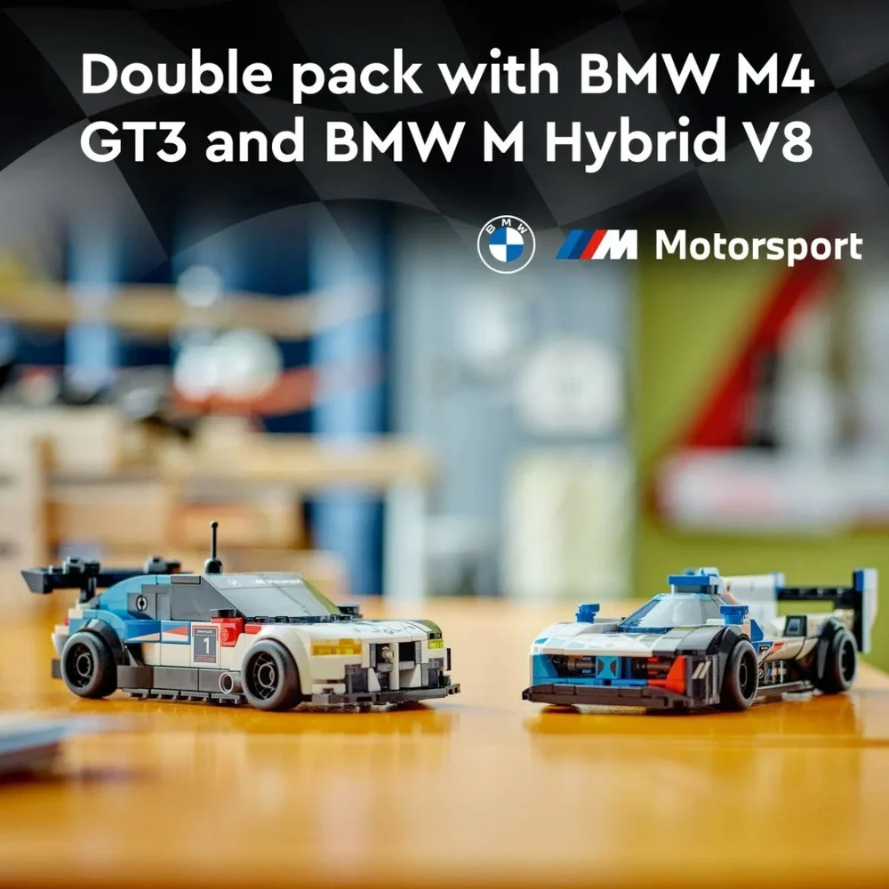 LEGO SPEED CHAMPIONS / BMW M4 Gt3 & BMW M Hybrid V8 RACE CARS / 76922 / NEW